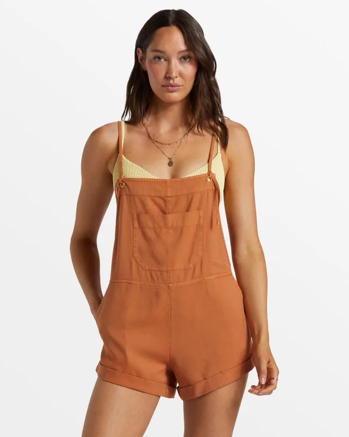 Billabong Rompers and Jumpsuits Wild Pursuit Romper Toffee 8211 Women