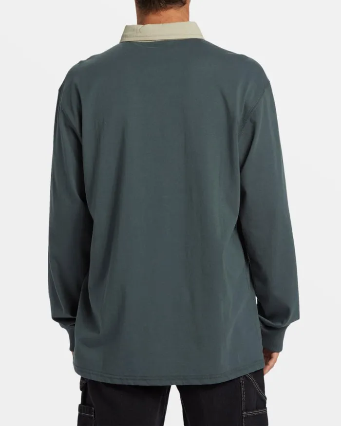 Billabong Shirts Immortal Rugby Long Sleeve Polo Tshirt Slate Green 8211 Men Billabong Shirts Immortal Rugby Long Sleeve Polo Tshirt Slate Green 8211 Men