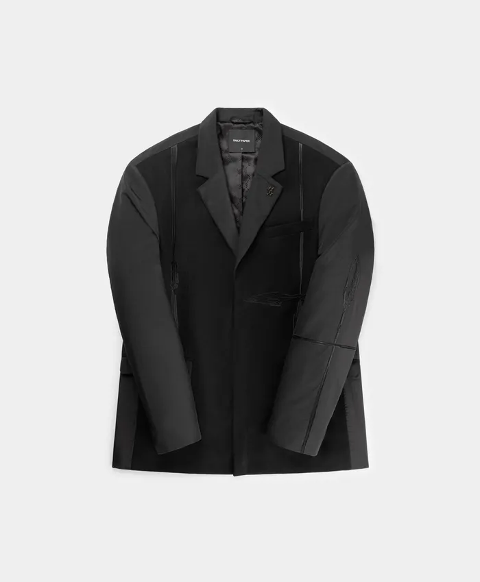Black Rabee Blazer Men Daily Paper Jackets