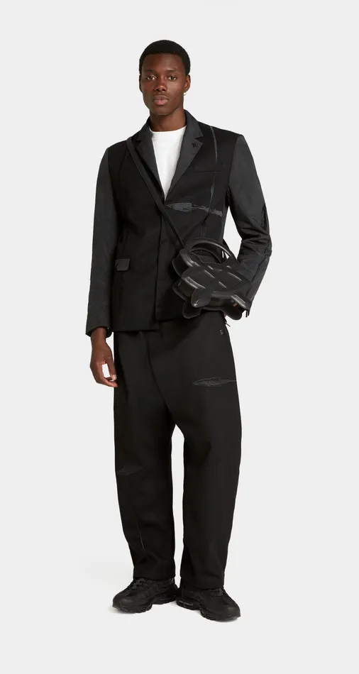 Black Rabee Blazer Men Daily Paper Jackets