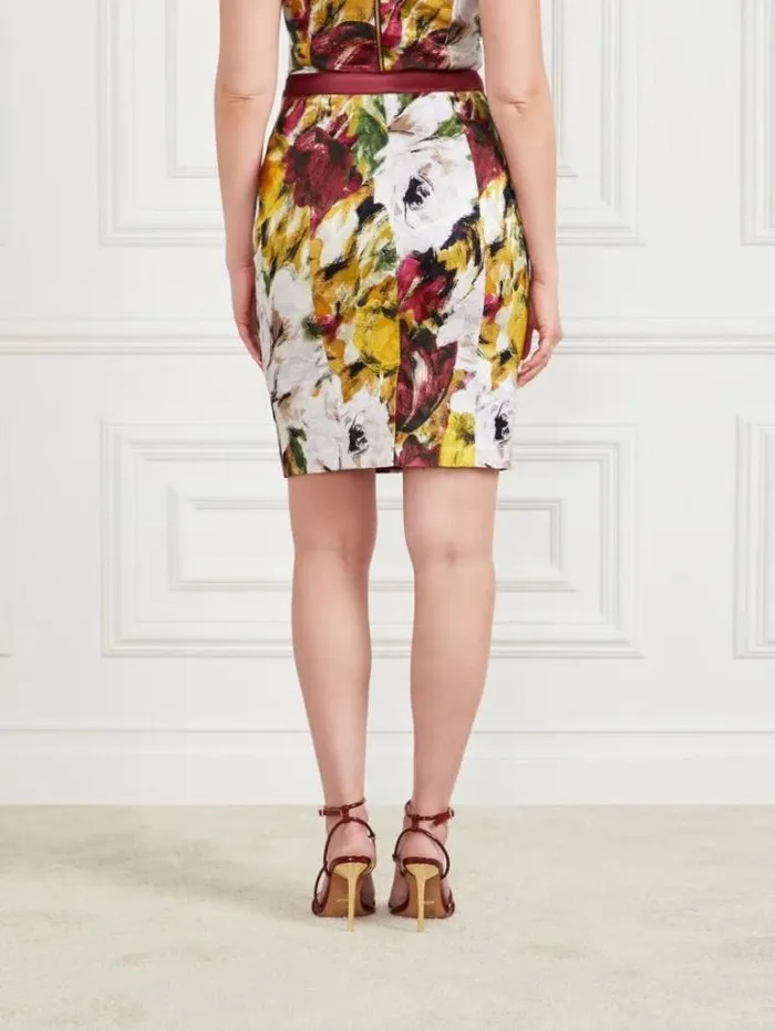Bottoms Women Marciano Autumn Garden Brocade Pencil Skirt Autumn Garden Print Bottoms Women Marciano Autumn Garden Brocade Pencil Skirt Autumn Garden Print