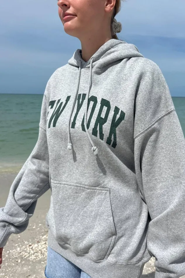 Brandy Melville Graphics Christy New York Hoodie 8211 Women