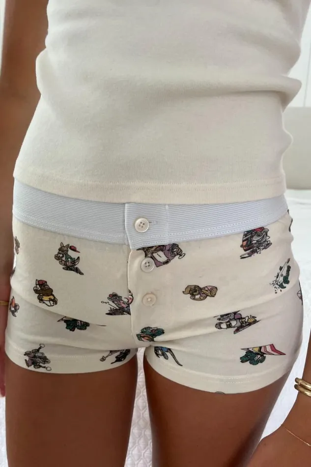 Brandy Melville Intimates Boyshort Chill Since Underwear Ivory 8211 Women