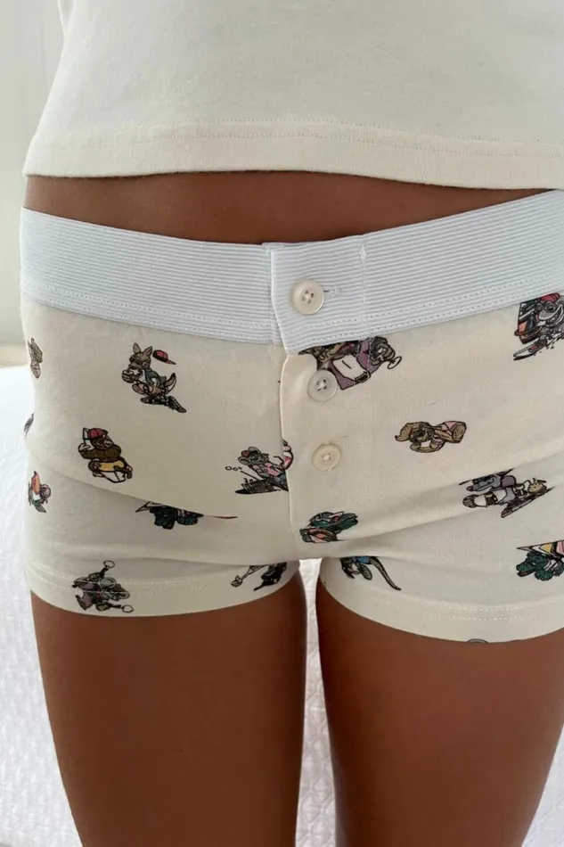 Brandy Melville Intimates Boyshort Chill Since Underwear Ivory 8211 Women