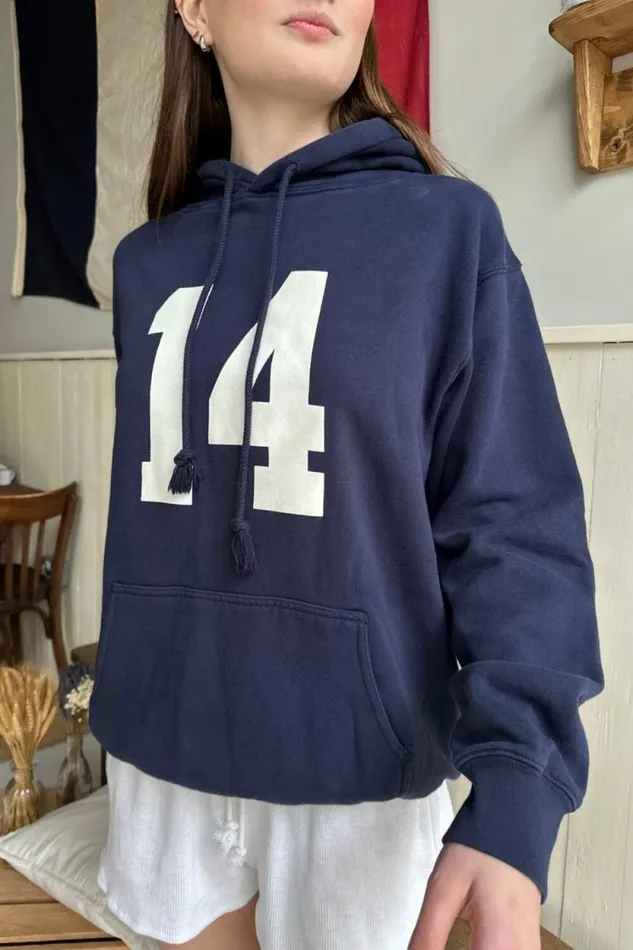 Brandy Melville Sweatpants and Sweatshirts Christy 14 Hoodie Classic Navy 8211 Women