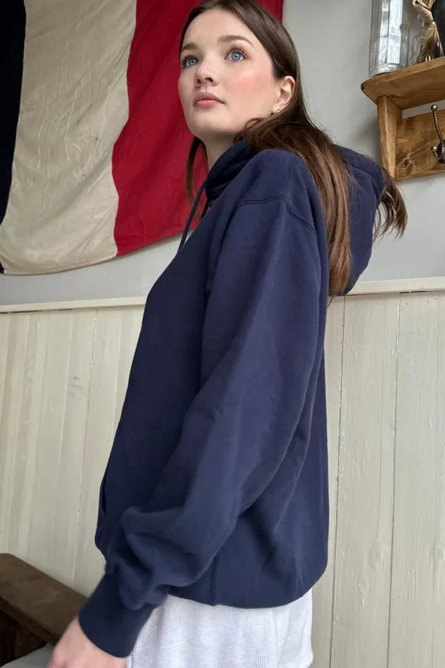 Brandy Melville Sweatpants and Sweatshirts Christy 14 Hoodie Classic Navy 8211 Women