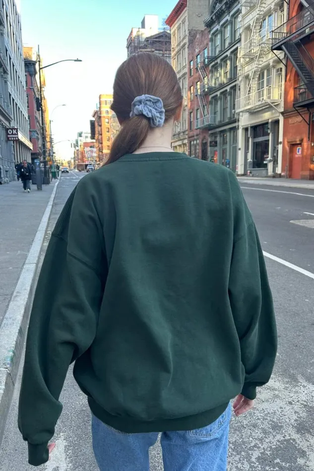 Brandy Melville Sweatpants and Sweatshirts Erica New York Sweatshirt Dark Green 8211 Women