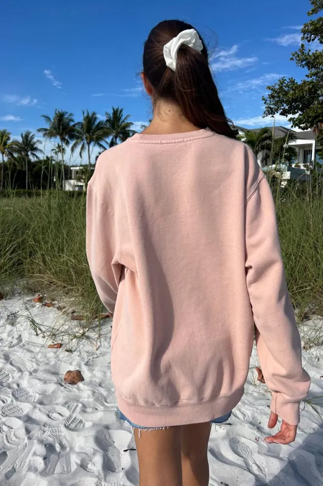 Brandy Melville Sweatpants and Sweatshirts Erica Sweatshirt Coral 8211 Women