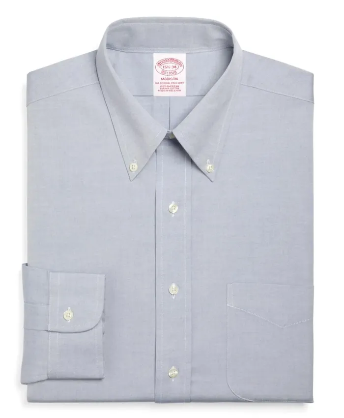 Brooks Brothers Dress Shirts Madison ClassicFit Dress Shirt ButtonDown Collar Blue 8211 Men Brooks Brothers Dress Shirts Madison ClassicFit Dress Shirt ButtonDown Collar Blue 8211 Men