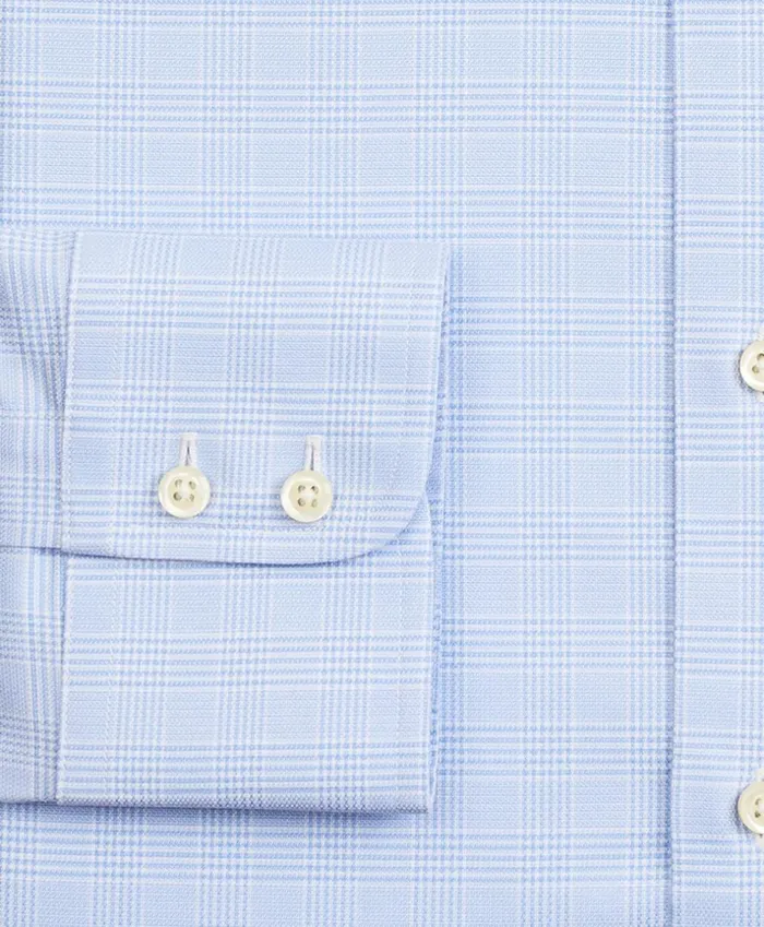 Brooks Brothers Dress Shirts Stretch Madison ClassicFit Dress Shirt NonIron Royal Oxford English Collar Glen Plaid Light Blue 8211 Men Brooks Brothers Dress Shirts Stretch Madison ClassicFit Dress Shirt NonIron Royal Oxford English Collar Glen Plaid Light Blue 8211 Men