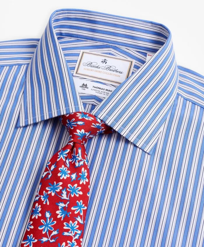 Brooks Brothers Luxury Shirts Luxury Collection Madison ClassicFit Dress Shirt Franklin Spread Collar Outline Stripe Dark Blue 8211 Men Brooks Brothers Luxury Shirts Luxury Collection Madison ClassicFit Dress Shirt Franklin Spread Collar Outline Stripe Dark Blue 8211 Men