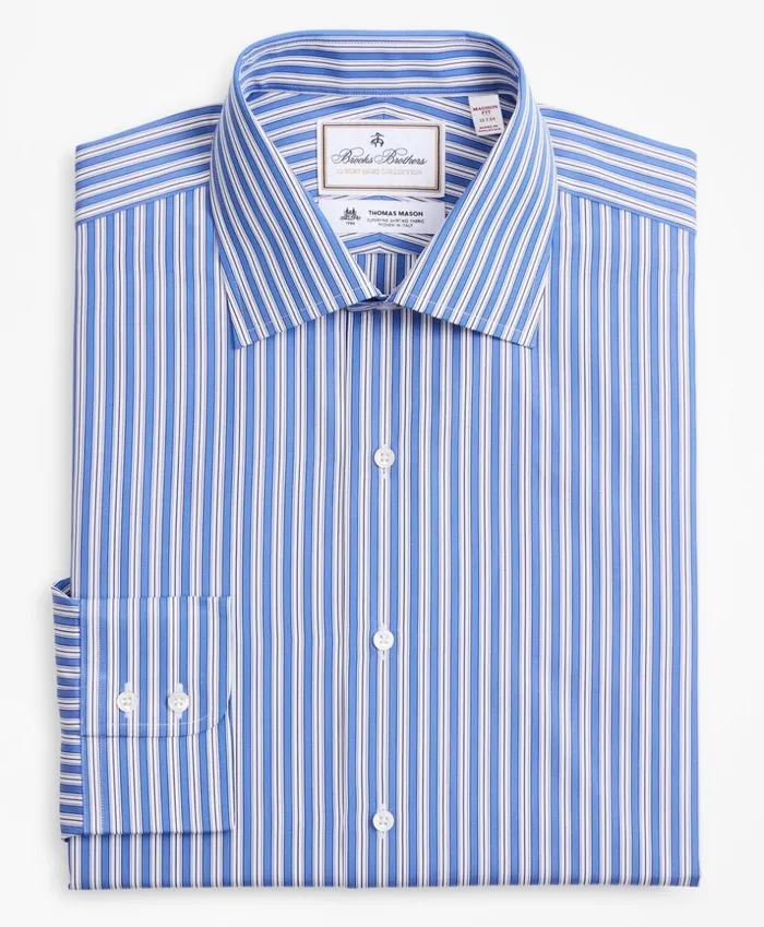 Brooks Brothers Luxury Shirts Luxury Collection Madison ClassicFit Dress Shirt Franklin Spread Collar Outline Stripe Dark Blue 8211 Men Brooks Brothers Luxury Shirts Luxury Collection Madison ClassicFit Dress Shirt Franklin Spread Collar Outline Stripe Dark Blue 8211 Men