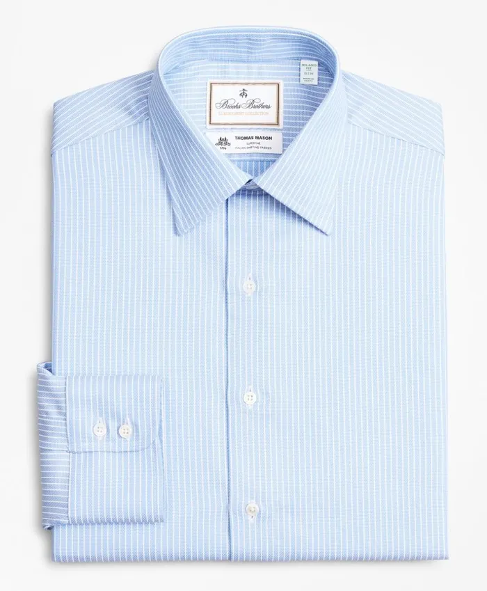 Brooks Brothers Luxury Shirts Luxury Collection Milano SlimFit Dress Shirt Franklin Spread Collar Ground Stripe Blue 8211 Men Brooks Brothers Luxury Shirts Luxury Collection Milano SlimFit Dress Shirt Franklin Spread Collar Ground Stripe Blue 8211 Men