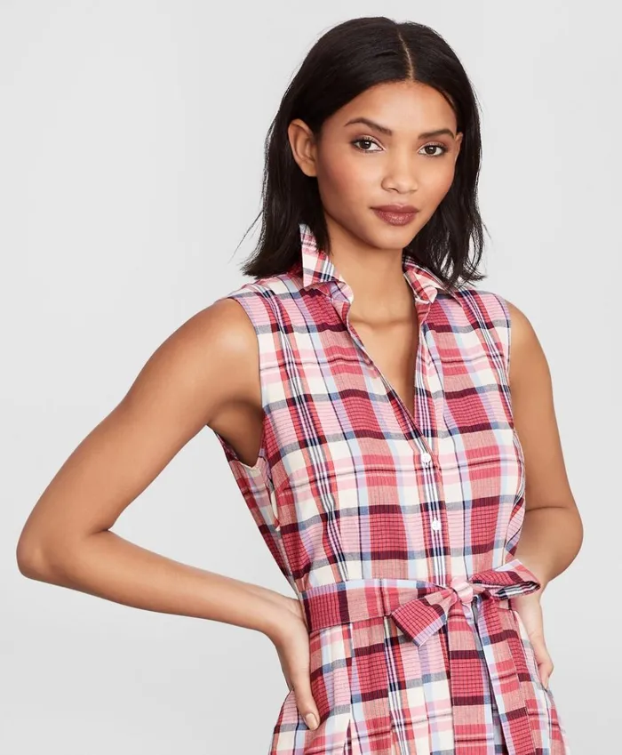 Brooks Brothers Petites Petite Madras Cotton Shirt Dress Redmulti 8211 Women Brooks Brothers Petites Petite Madras Cotton Shirt Dress Redmulti 8211 Women