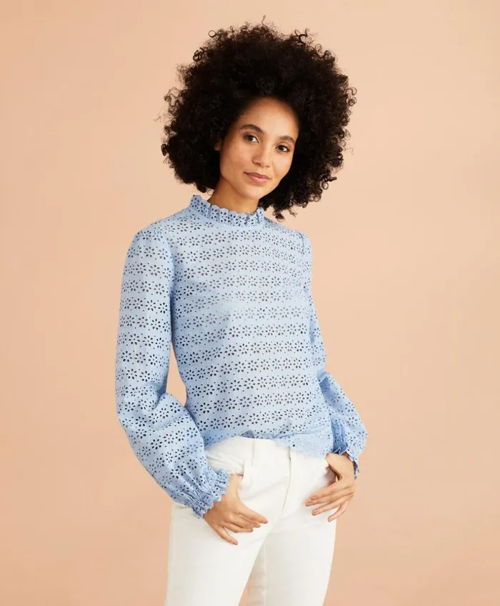Brooks Brothers Shirts and Tops Cotton Eyelet Blouse Light Blue 8211 Women Brooks Brothers Shirts and Tops Cotton Eyelet Blouse Light Blue 8211 Women