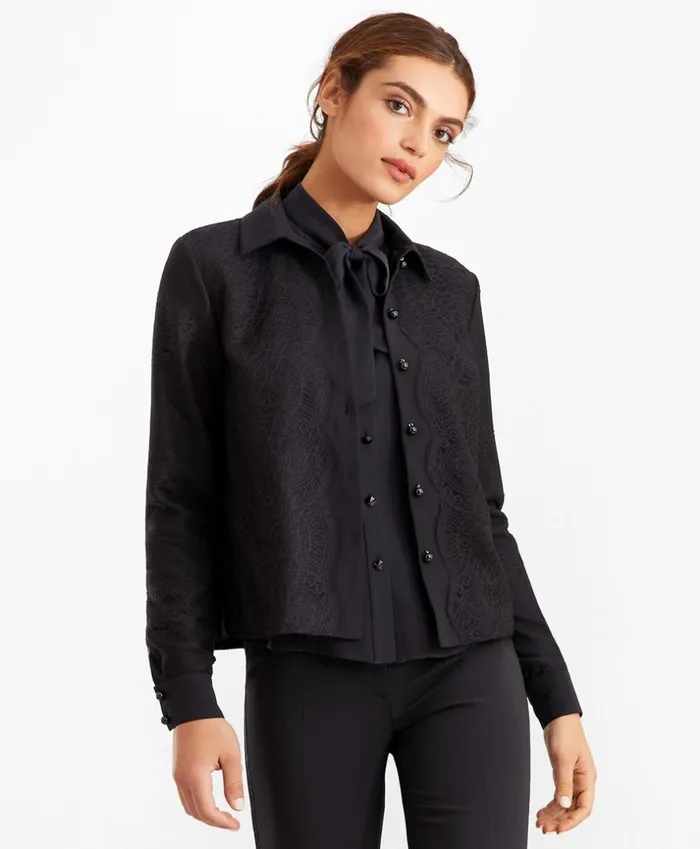 Brooks Brothers Shirts and Tops Lace and Satin Blouse Black 8211 Women Brooks Brothers Shirts and Tops Lace and Satin Blouse Black 8211 Women