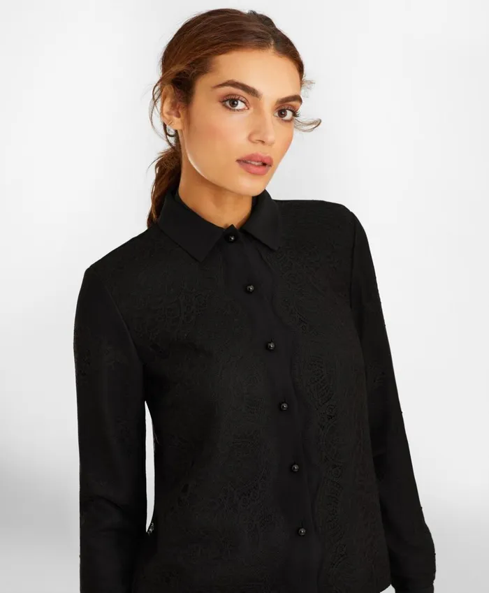 Brooks Brothers Shirts and Tops Lace and Satin Blouse Black 8211 Women Brooks Brothers Shirts and Tops Lace and Satin Blouse Black 8211 Women