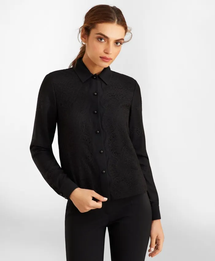 Brooks Brothers Shirts and Tops Lace and Satin Blouse Black 8211 Women Brooks Brothers Shirts and Tops Lace and Satin Blouse Black 8211 Women