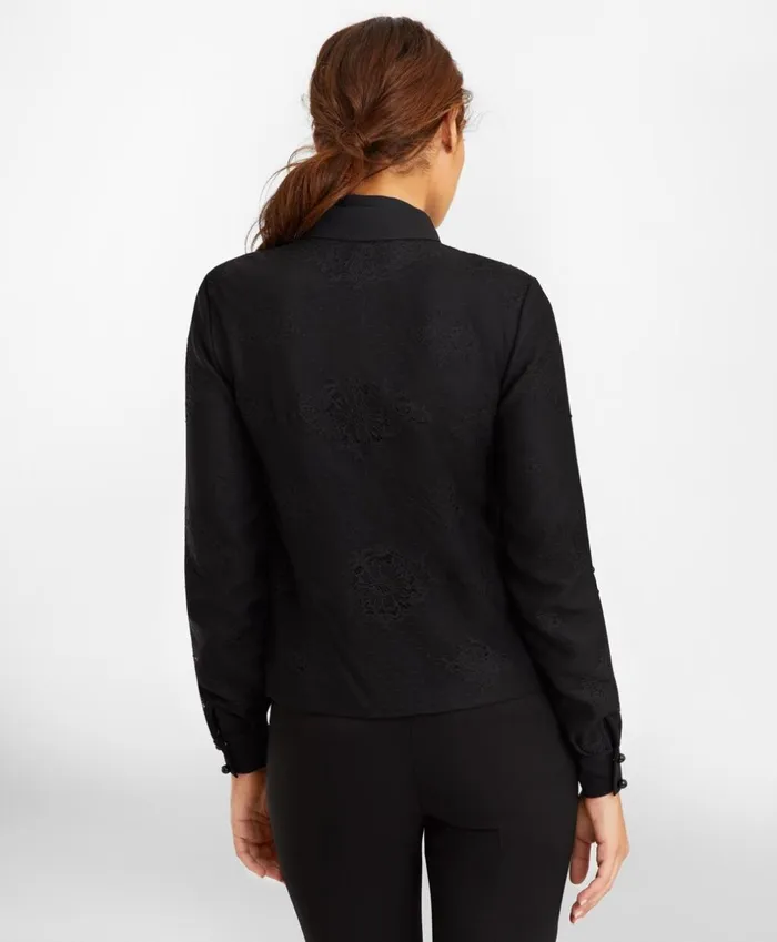 Brooks Brothers Shirts and Tops Lace and Satin Blouse Black 8211 Women Brooks Brothers Shirts and Tops Lace and Satin Blouse Black 8211 Women