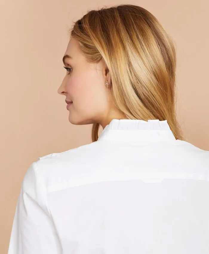 Brooks Brothers Shirts and Tops Ruffled Poplin Shirt White 8211 Women Brooks Brothers Shirts and Tops Ruffled Poplin Shirt White 8211 Women