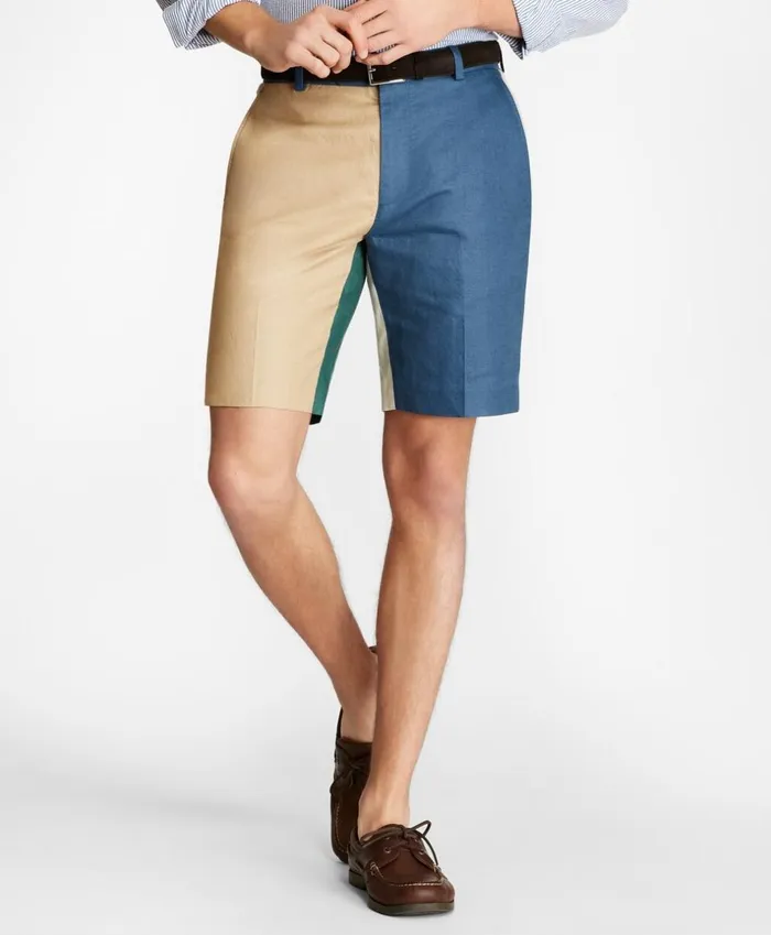 Brooks Brothers Shorts and Swimwear Linen And Cotton Fun Shorts Multi 8211 Men