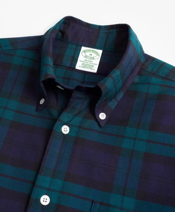 Brooks Brothers Sport Shirts Milano Fit Oxford Black Watch Sport Shirt Navygreen 8211 Men Brooks Brothers Sport Shirts Milano Fit Oxford Black Watch Sport Shirt Navygreen 8211 Men