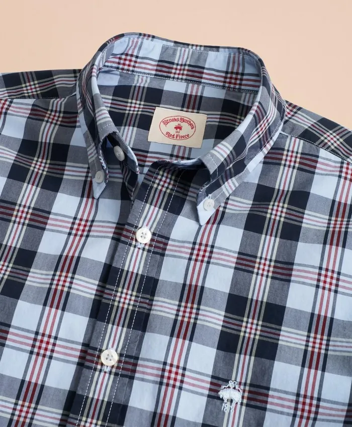 Brooks Brothers Sport Shirts Plaid Cotton Broadcloth Sport Shirt Blue 8211 Men Brooks Brothers Sport Shirts Plaid Cotton Broadcloth Sport Shirt Blue 8211 Men