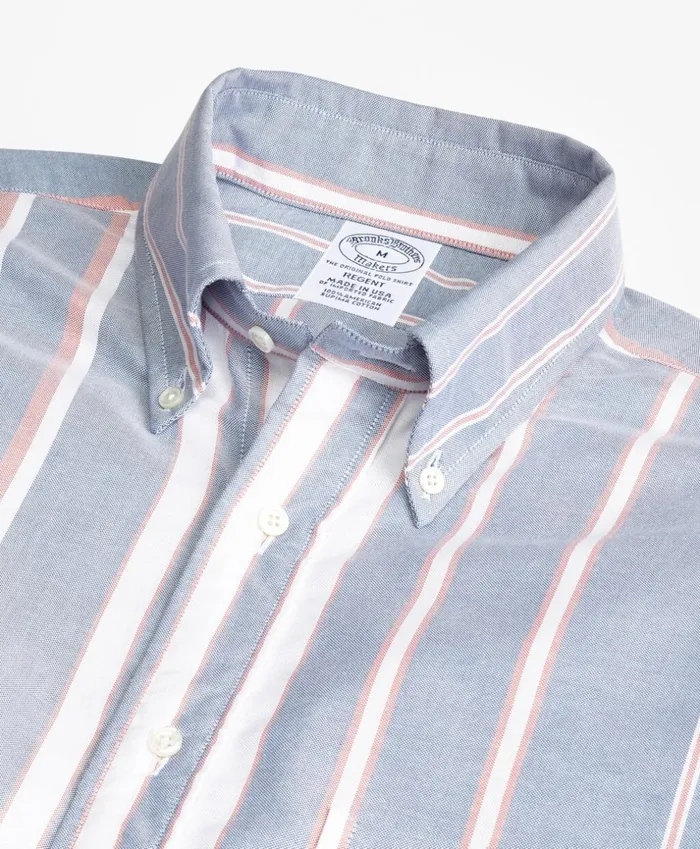 Brooks Brothers Sport Shirts Regent Fit Oxford Bold Stripe Sport Shirt Blue 8211 Men Brooks Brothers Sport Shirts Regent Fit Oxford Bold Stripe Sport Shirt Blue 8211 Men