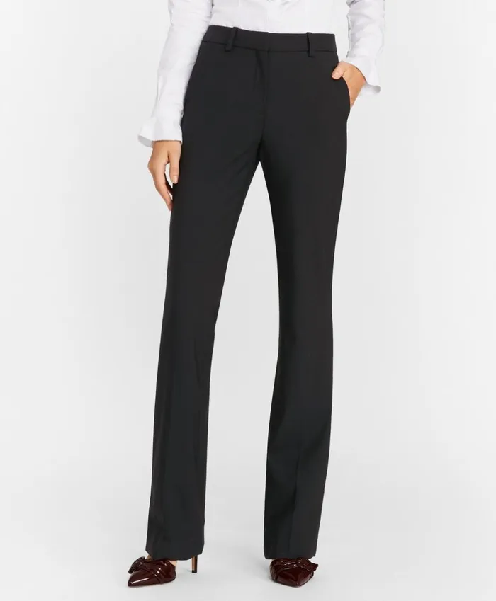 Brooks Brothers Suit Separates StretchWool Crepe Tuxedo Pants Black 8211 Women