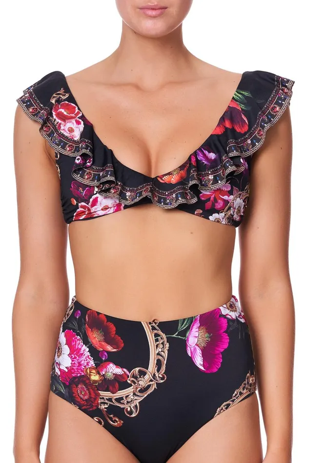 Camilla Bikinis Women Crop Top Bra With Frill Mirror Mirror