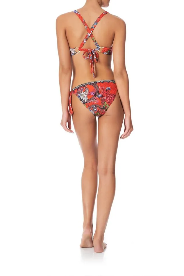 Camilla Bikinis Women Ring Tie Side Pant Wondering Waratah