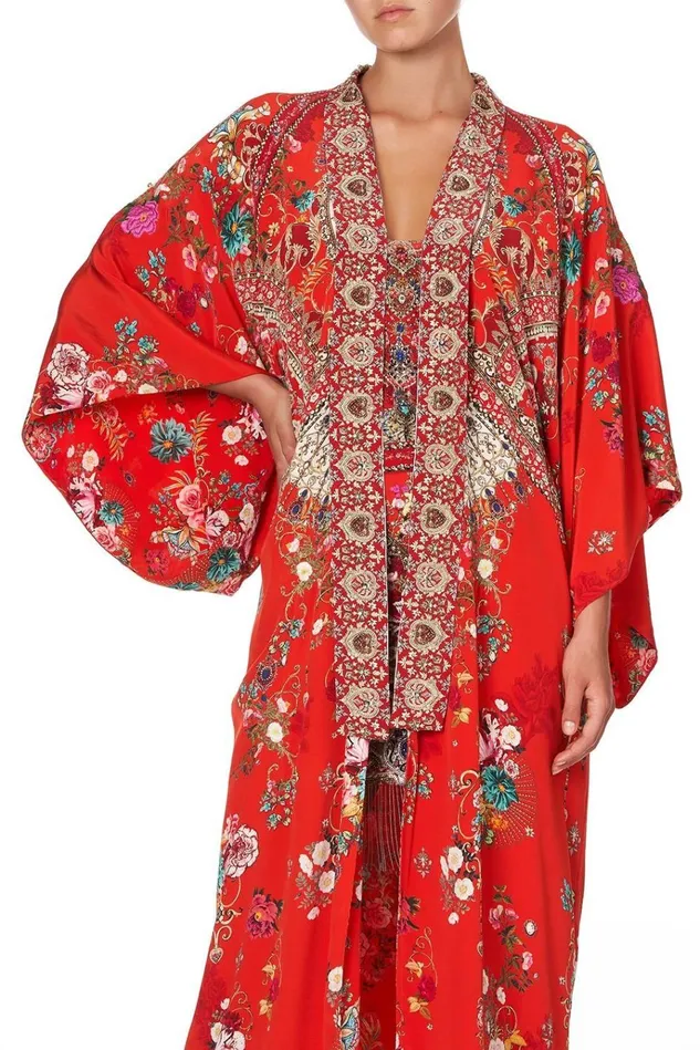Camilla Jackets Women Embellished Kimono Coat Cameos Can Can