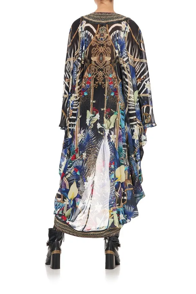 Camilla Kaftans and Coverups Women Long Sleeve Long Cape Rainbow Room