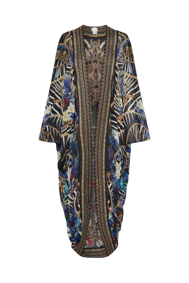 Camilla Kaftans and Coverups Women Long Sleeve Long Cape Rainbow Room