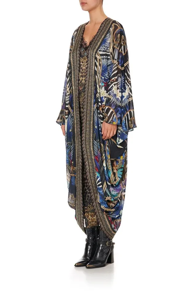 Camilla Kaftans and Coverups Women Long Sleeve Long Cape Rainbow Room