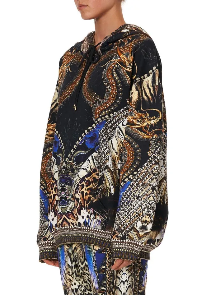 Camilla Loungewear Women Oversize Boyfriend Hoodie Dragon Lady