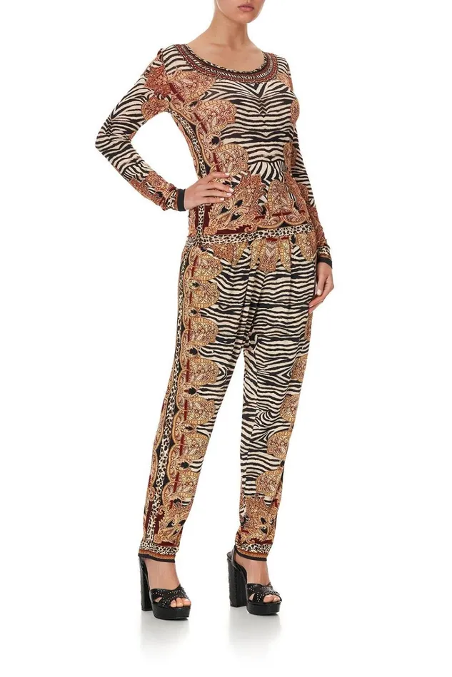 Camilla Tees Women Long Sleeve Fitted Top Wild Fire