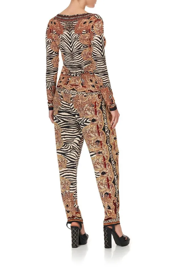 Camilla Tees Women Long Sleeve Fitted Top Wild Fire
