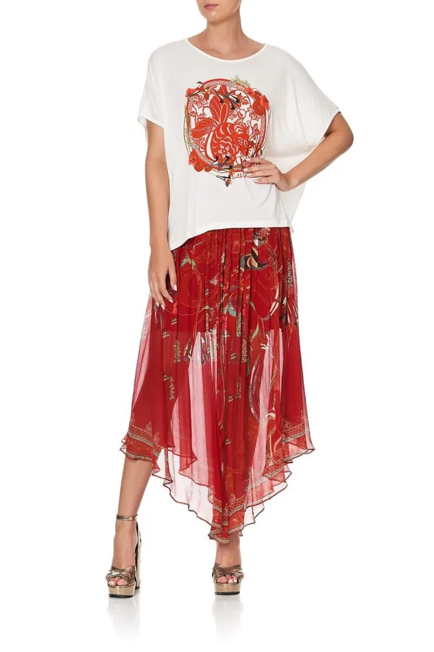 Camilla Tees Women Loose Fit Round Neck Tee Forbidden Fruit