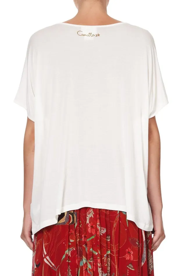 Camilla Tees Women Loose Fit Round Neck Tee Forbidden Fruit
