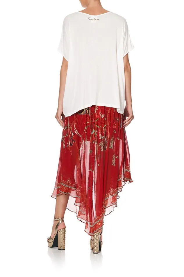 Camilla Tees Women Loose Fit Round Neck Tee Forbidden Fruit