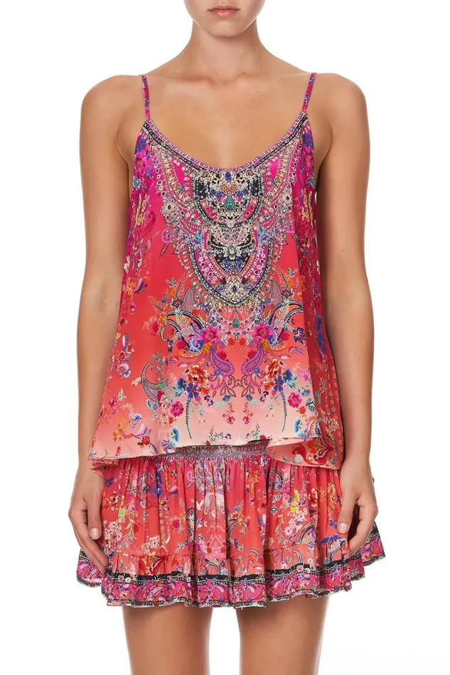 Camilla Tops Women Split Back Cami Free Love