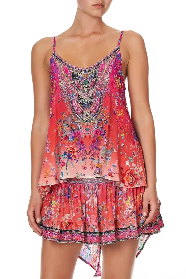 Camilla Tops Women Split Back Cami Free Love