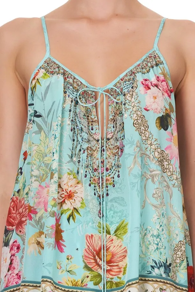 Camilla Tops Women Strap Top With Tie Front Detail A Royal Stitch Up