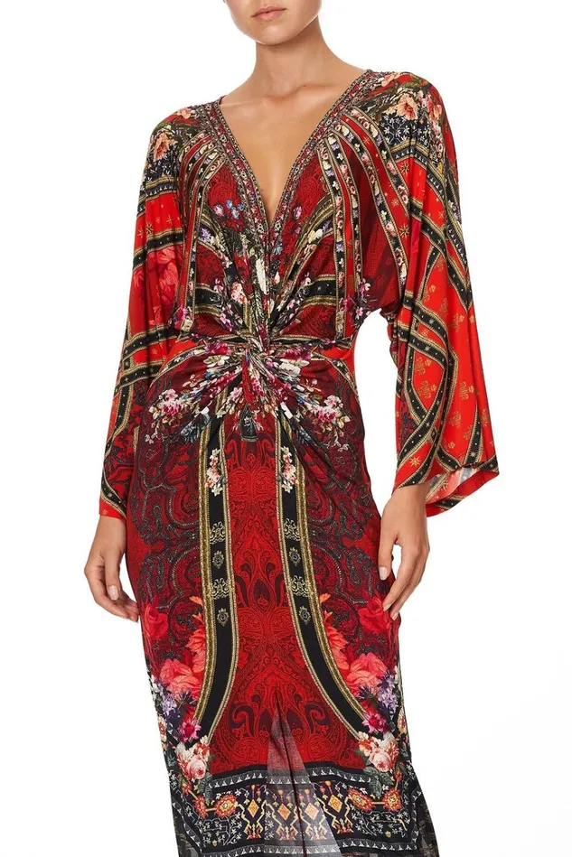 Camilla Wedding Guest Dresses Women Long Split Front Twist Dress Stories Of A Station