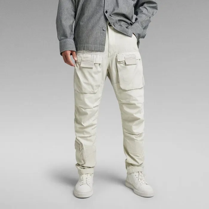 Cargos and Chinos Men GStar RAW 3D Regular Tapered Cargo Pants Oyster Mushroom Gd