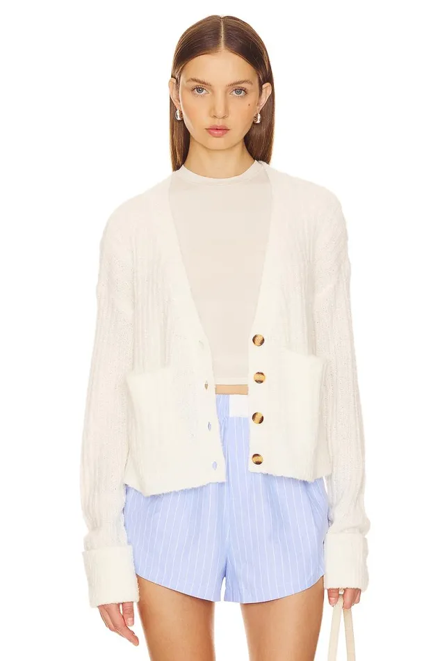 Caroline Cardigan Ivory Women Lovers and Friends Sweaters and Knits
