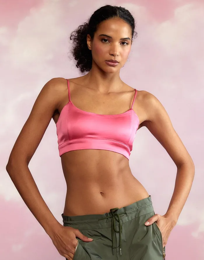 Casey Satin Bralette 8211 Htpnk Women Cynthia Rowley Tops