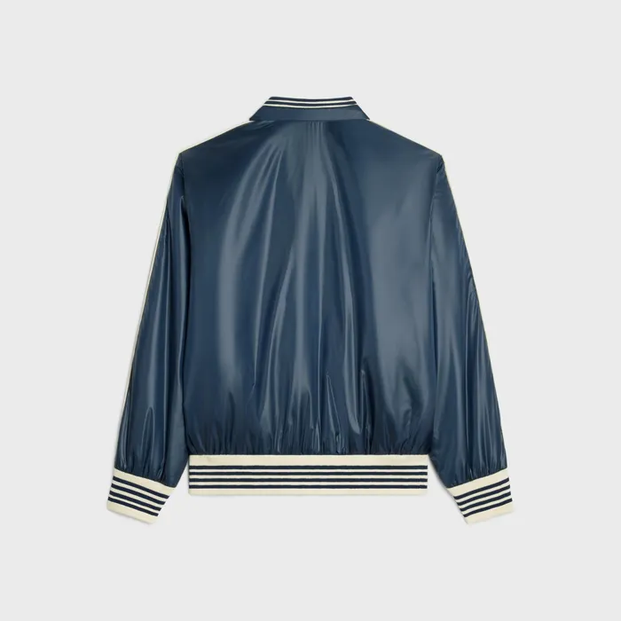 Celine Blouson Jacket In Lightweight Nylon Navy Men CELINE COATS and BLOUSONS
