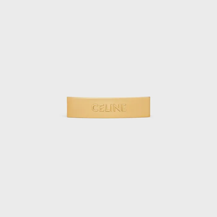 Celine Hair Clip In Brass And Steel With Gold Finish Gold Women CELINE HAIR ACCESSORIES